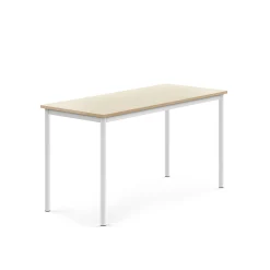 Pöytä BORÅS Korkeapainelaminaatti HPL, 1400x600x720 mm, koivu, valkoinen