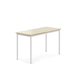Pöytä BORÅS Korkeapainelaminaatti HPL, 1200x600x720 mm, koivu, valkoinen
