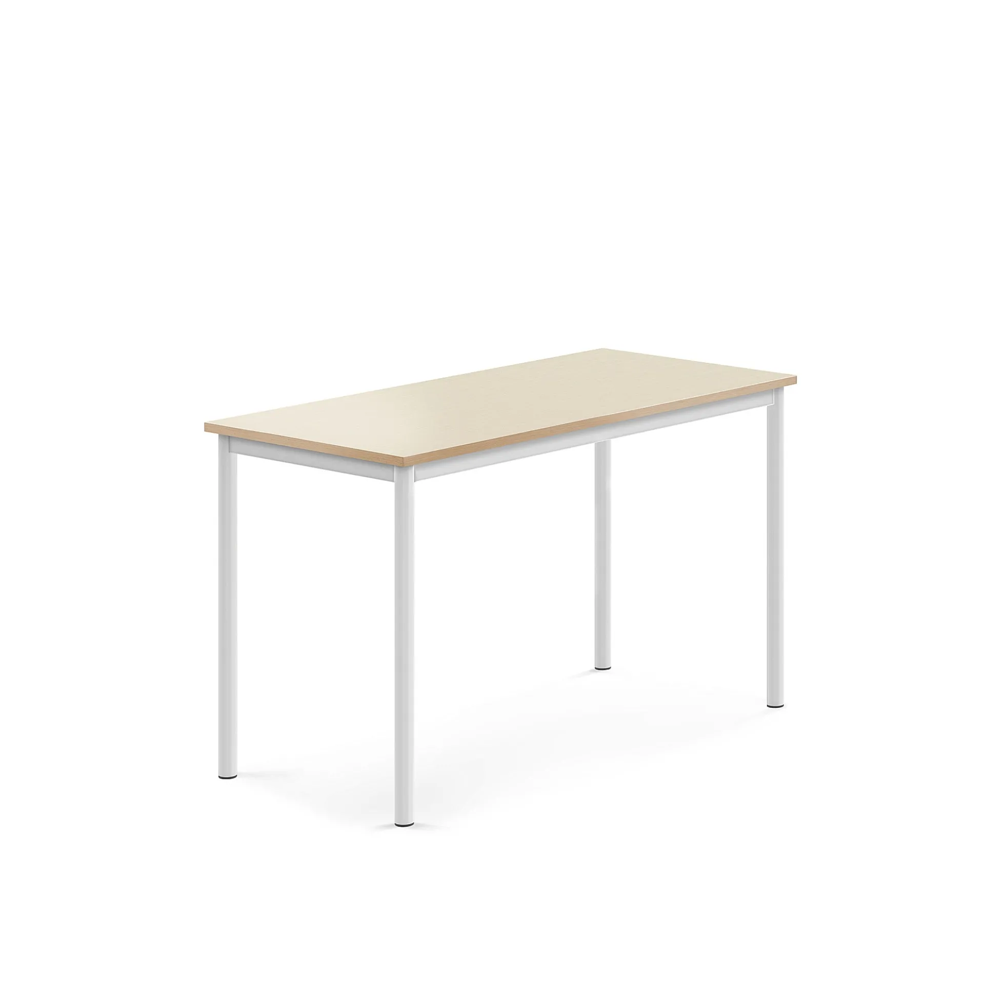 Pöytä BORÅS Korkeapainelaminaatti HPL, 1200x600x720 mm, koivu, valkoinen