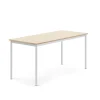 Pöytä BORÅS Korkeapainelaminaatti HPL, 1600x700x720 mm, koivu, valkoinen