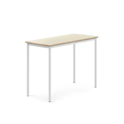 Pöytä BORÅS Korkeapainelaminaatti HPL, 1200x600x900 mm, koivu, valkoinen