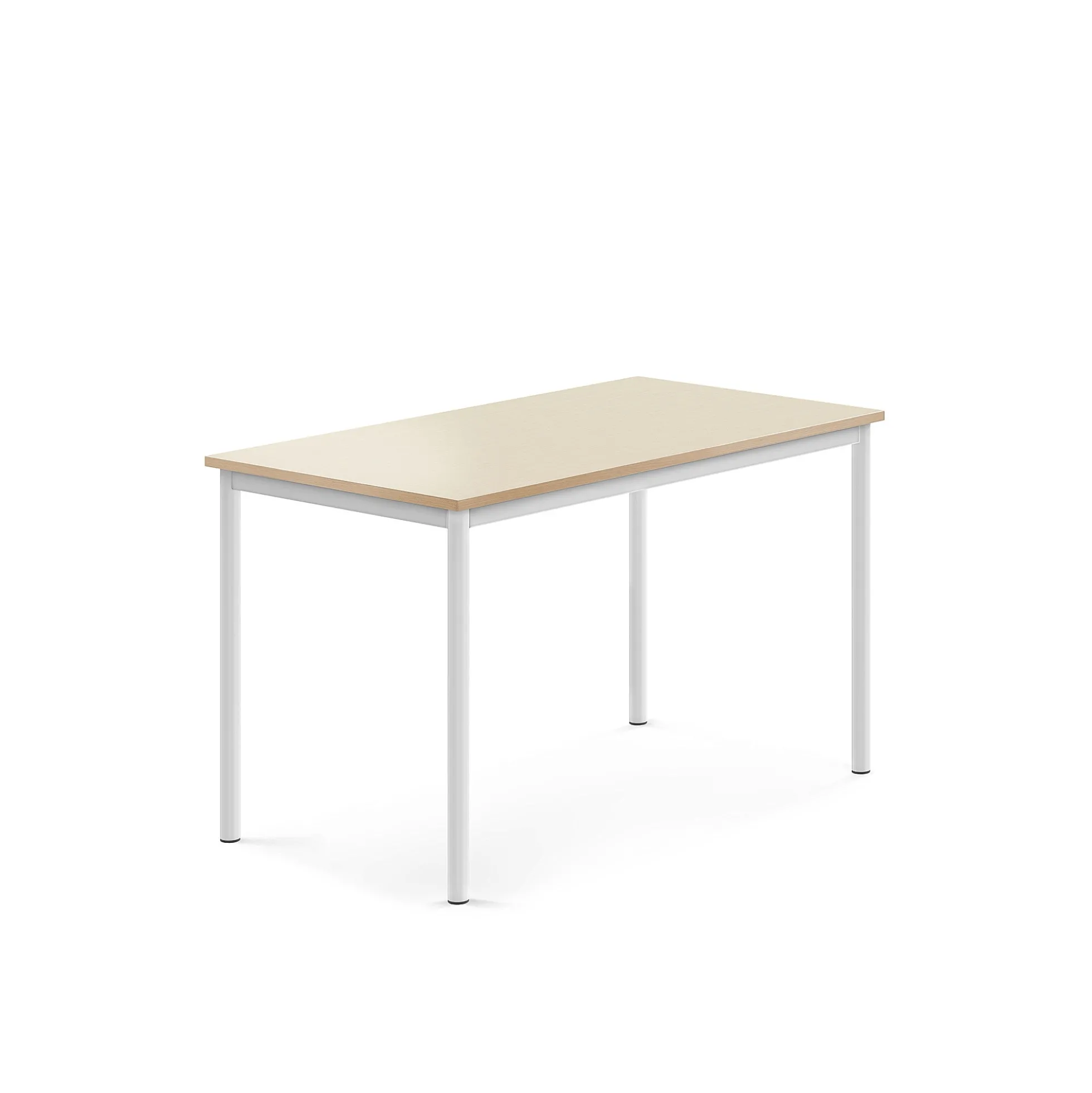 Pöytä BORÅS Korkeapainelaminaatti HPL, 1200x700x720 mm, koivu, valkoinen