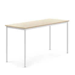 Pöytä BORÅS Korkeapainelaminaatti HPL, 1800x700x900 mm, koivu, valkoinen