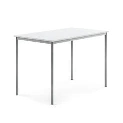 Pöytä BORÅS Korkeapainelaminaatti HPL, 1400x800x900 mm, valkoinen, hopeanharmaa