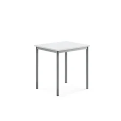 Pöytä BORÅS Korkeapainelaminaatti HPL, 700x600x720 mm, valkoinen, hopeanharmaa