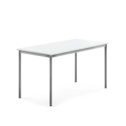 Pöytä BORÅS Korkeapainelaminaatti HPL, 1400x700x720 mm, valkoinen, hopeanharmaa