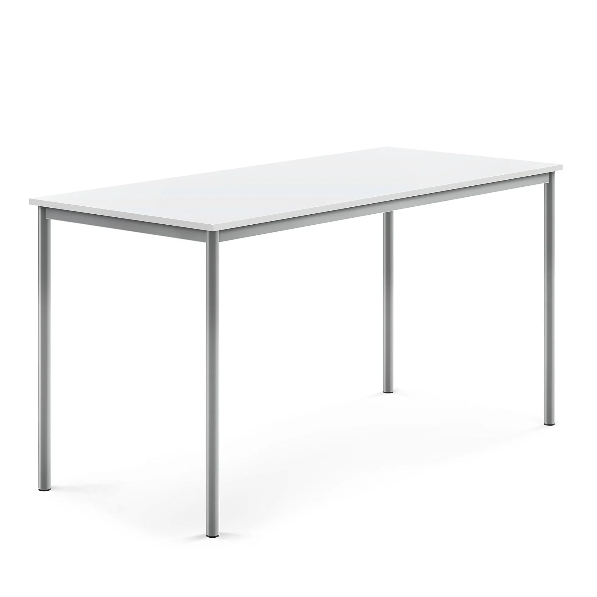 Pöytä BORÅS Korkeapainelaminaatti HPL, 1800x800x900 mm, valkoinen, hopeanharmaa