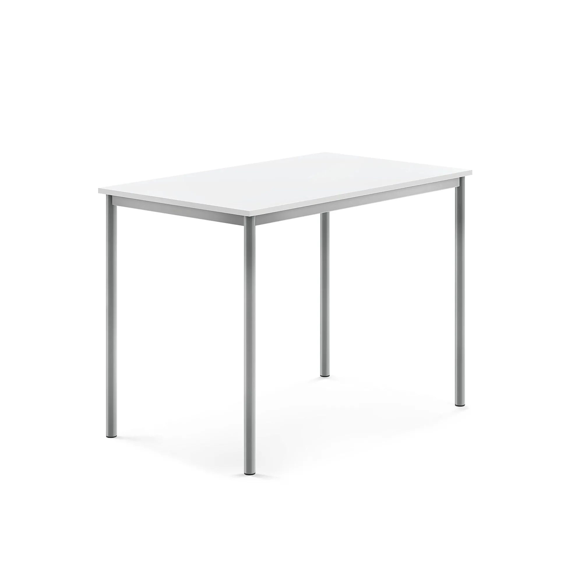 Pöytä BORÅS Korkeapainelaminaatti HPL, 1200x800x900 mm, valkoinen, hopeanharmaa