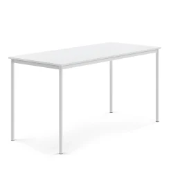 Pöytä BORÅS Korkeapainelaminaatti HPL, 1800x800x900 mm, valkoinen, valkoinen