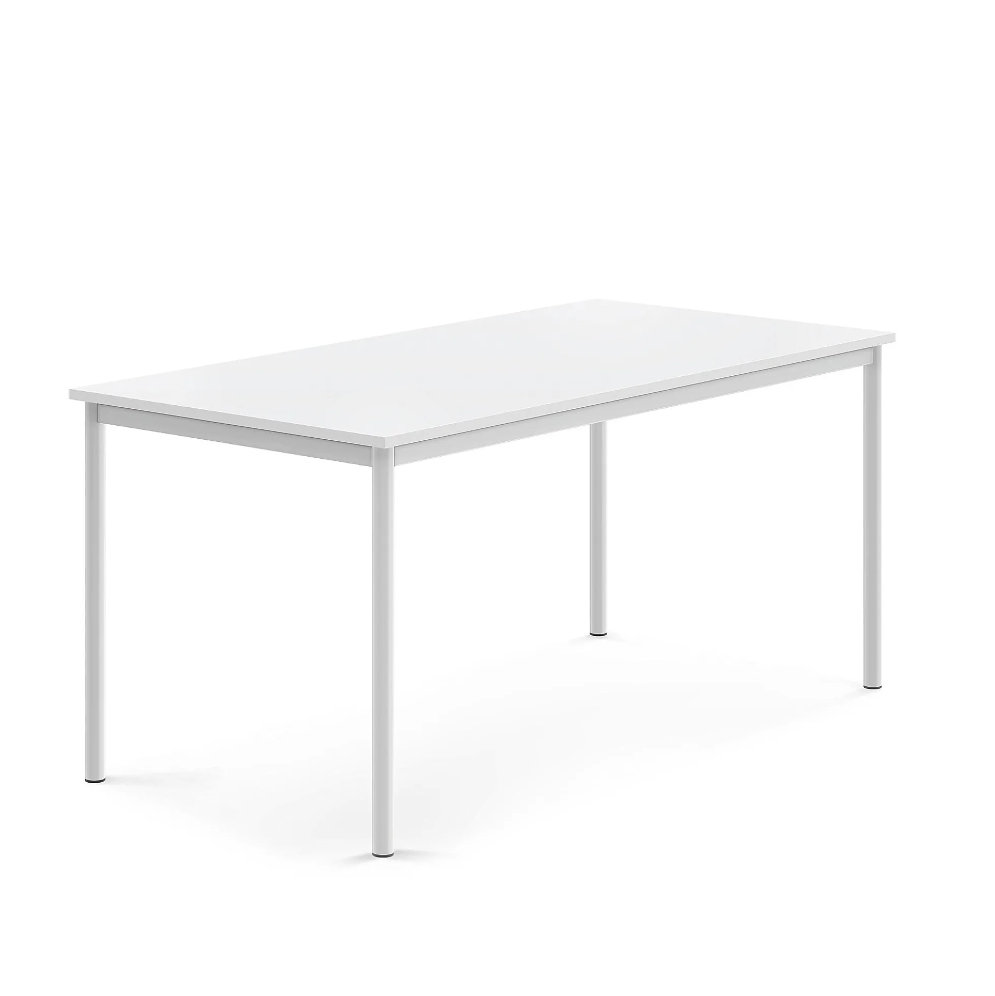 Pöytä BORÅS Korkeapainelaminaatti HPL, 1600x800x720 mm, valkoinen, valkoinen