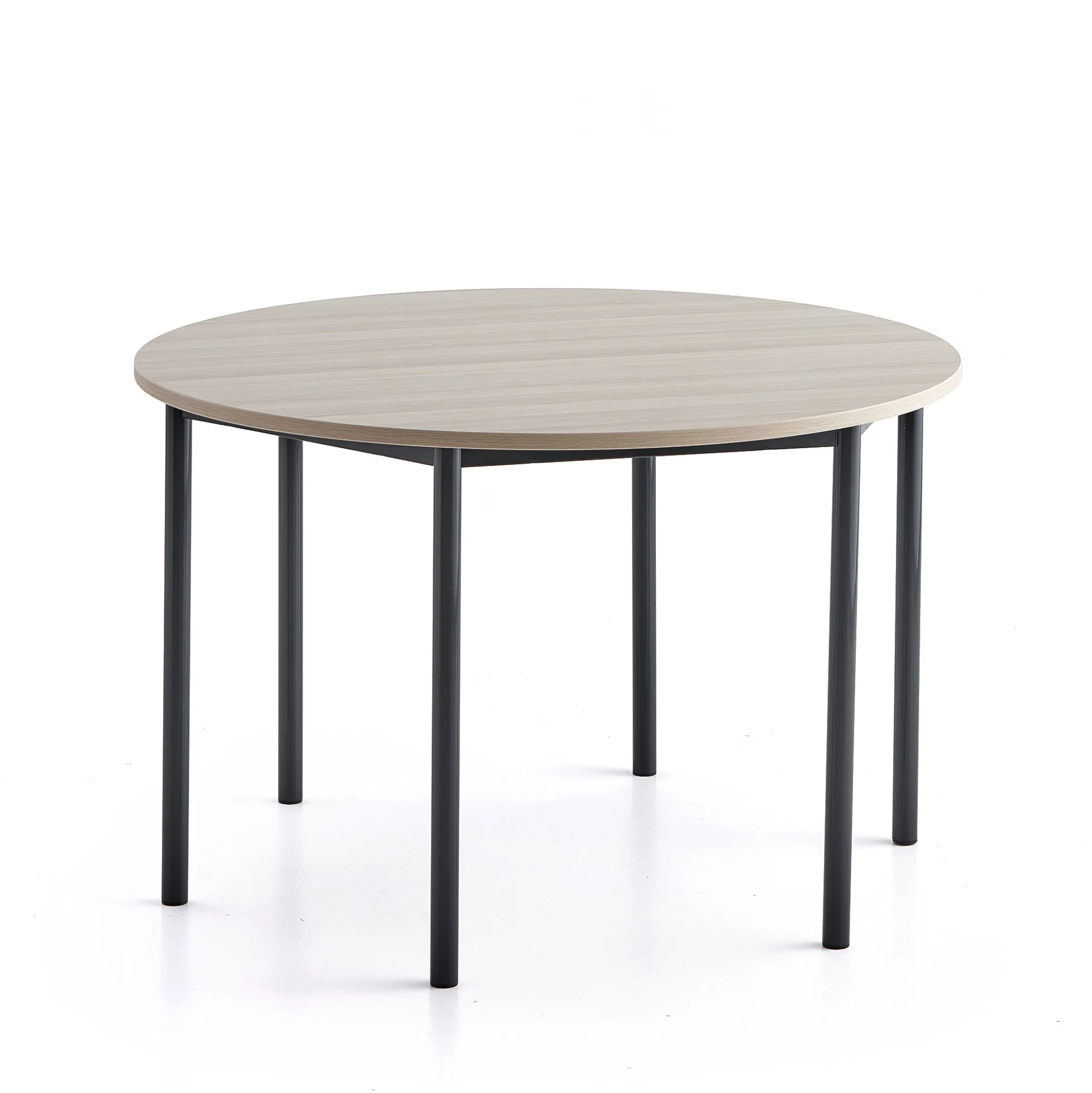 Pöytä BORÅS PLUS Ø1200x760 mm, saarnilaminaatti, antrasiitinharmaa