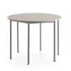Pöytä BORÅS PLUS Ø1200x900 mm, saarnilaminaatti, hopeanharmaa