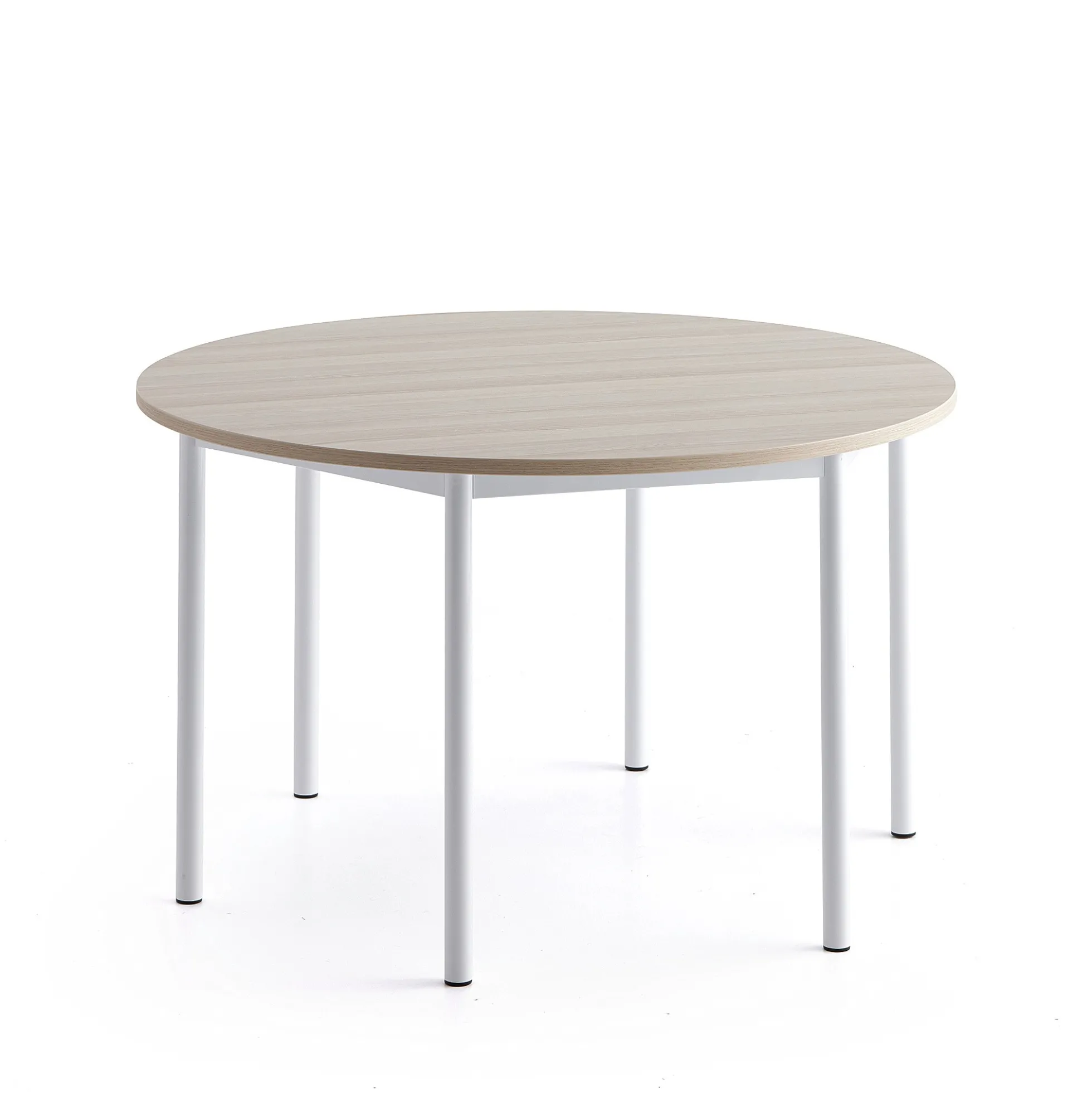 Pöytä BORÅS PLUS Ø1200x720 mm, saarnilaminaatti, valkoinen