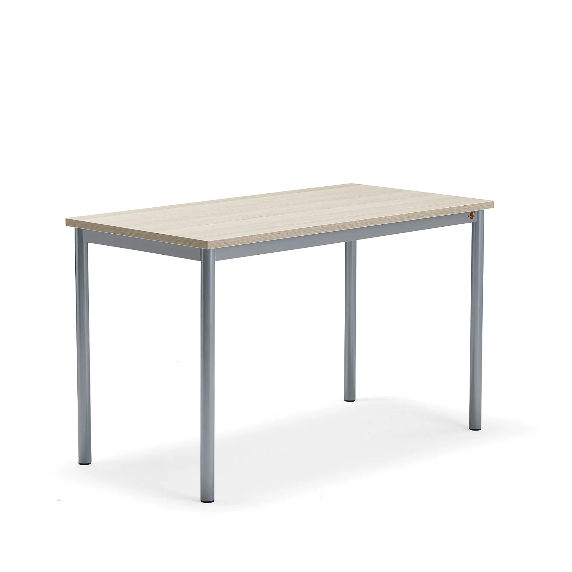 Pöytä BORÅS PLUS 1200x600x720 mm, saarnilaminaatti, hopeanharmaa