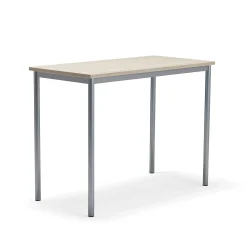 Pöytä BORÅS PLUS 1200x600x900 mm, saarnilaminaatti, hopeanharmaa