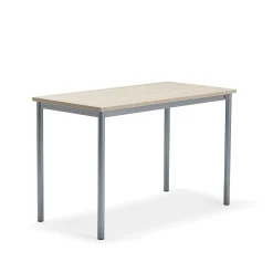 Pöytä BORÅS PLUS 1200x600x760 mm, saarnilaminaatti, hopeanharmaa