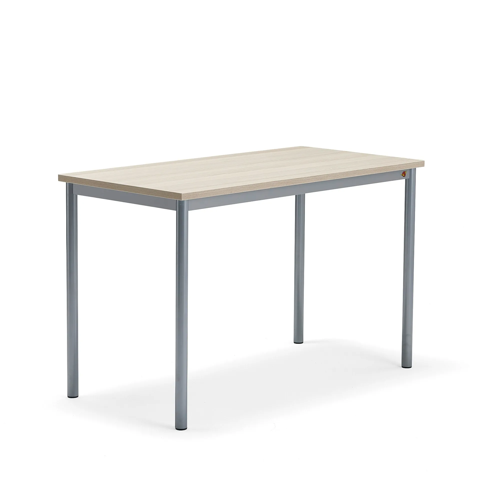 Pöytä BORÅS PLUS 1200x600x760 mm, saarnilaminaatti, hopeanharmaa