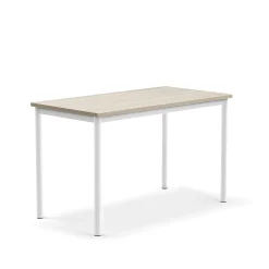 Pöytä BORÅS PLUS 1200x600x720 mm, saarnilaminaatti, valkoinen