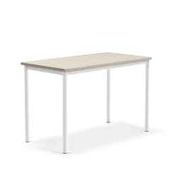 Pöytä BORÅS PLUS 1200x600x760 mm, saarnilaminaatti, valkoinen