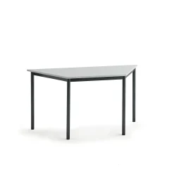 Pöytä BORÅS TRAPETS 1400x700x720 mm, harmaa laminaatti, antrasiitinharmaa