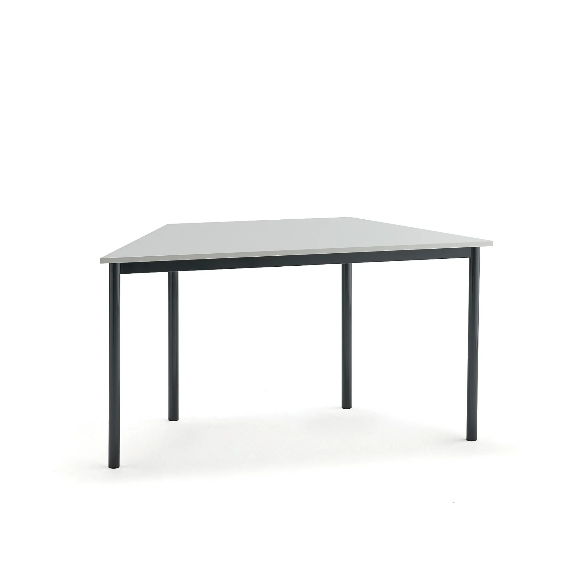 Pöytä BORÅS TRAPETS 1200x600x720 mm, harmaa laminaatti, antrasiitinharmaa