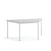Pöytä BORÅS TRAPETS 1600x800x720 mm, harmaa laminaatti, valkoinen