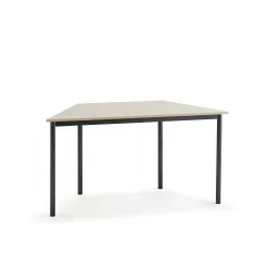 Pöytä BORÅS TRAPETS 1400x700x720 mm, koivulaminaatti, antrasiitinharmaa