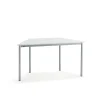 Pöytä BORÅS TRAPETS 1400x700x720 mm, valkoinen laminaatti, antrasiitinharmaa
