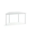 Pöytä BORÅS TRAPETS 1200x600x720 mm, valkoinen laminaatti, valkoinen