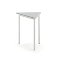 Pöytä BORÅS TRIANGEL 700x600x720 mm, harmaa laminaatti, valkoinen