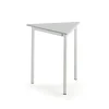 Pöytä BORÅS TRIANGEL 700x700x720 mm, harmaa laminaatti, valkoinen