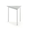 Pöytä BORÅS TRIANGEL 800x700x720 mm, harmaa laminaatti, valkoinen