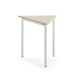 Pöytä BORÅS TRIANGEL 800x700x720 mm, koivulaminaatti, valkoinen