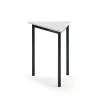 Pöytä BORÅS TRIANGEL 700x600x720 mm, valkoinen laminaatti, antrasiitinharmaa
