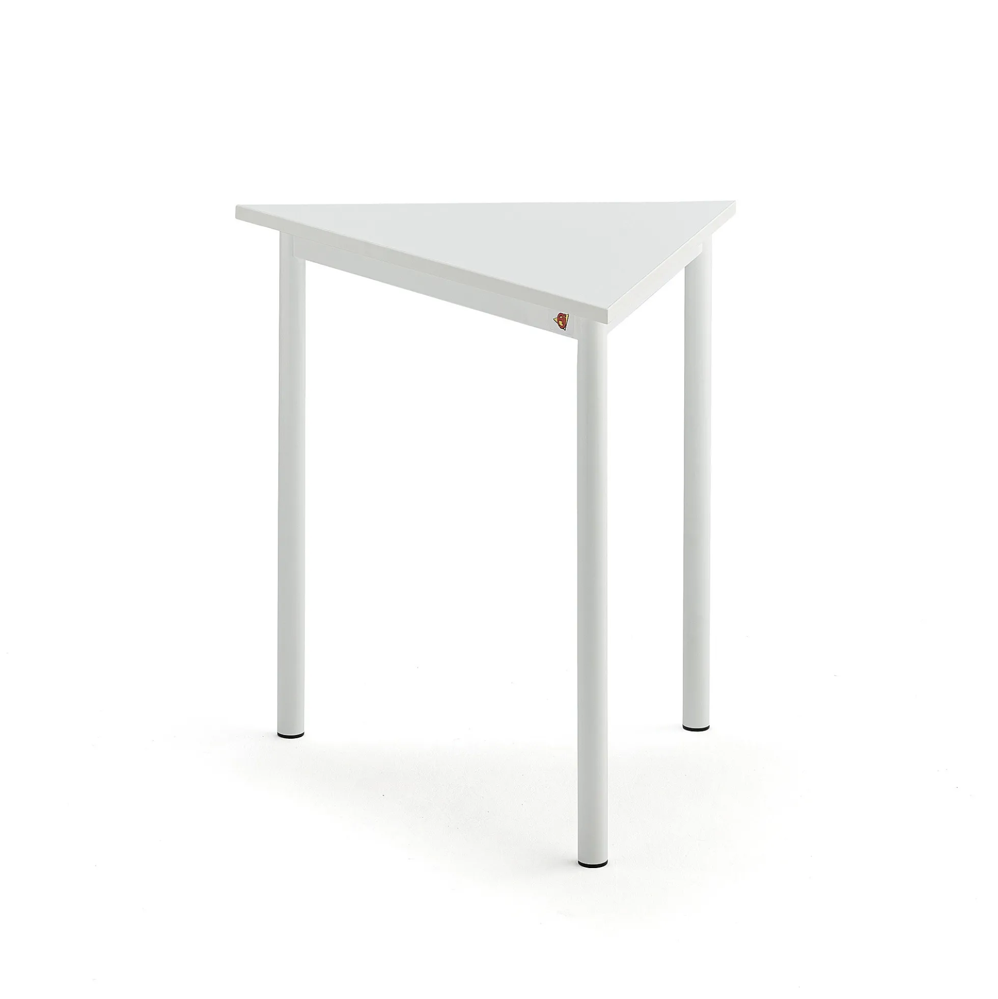 Pöytä BORÅS TRIANGEL 800x700x720 mm, valkoinen laminaatti, valkoinen