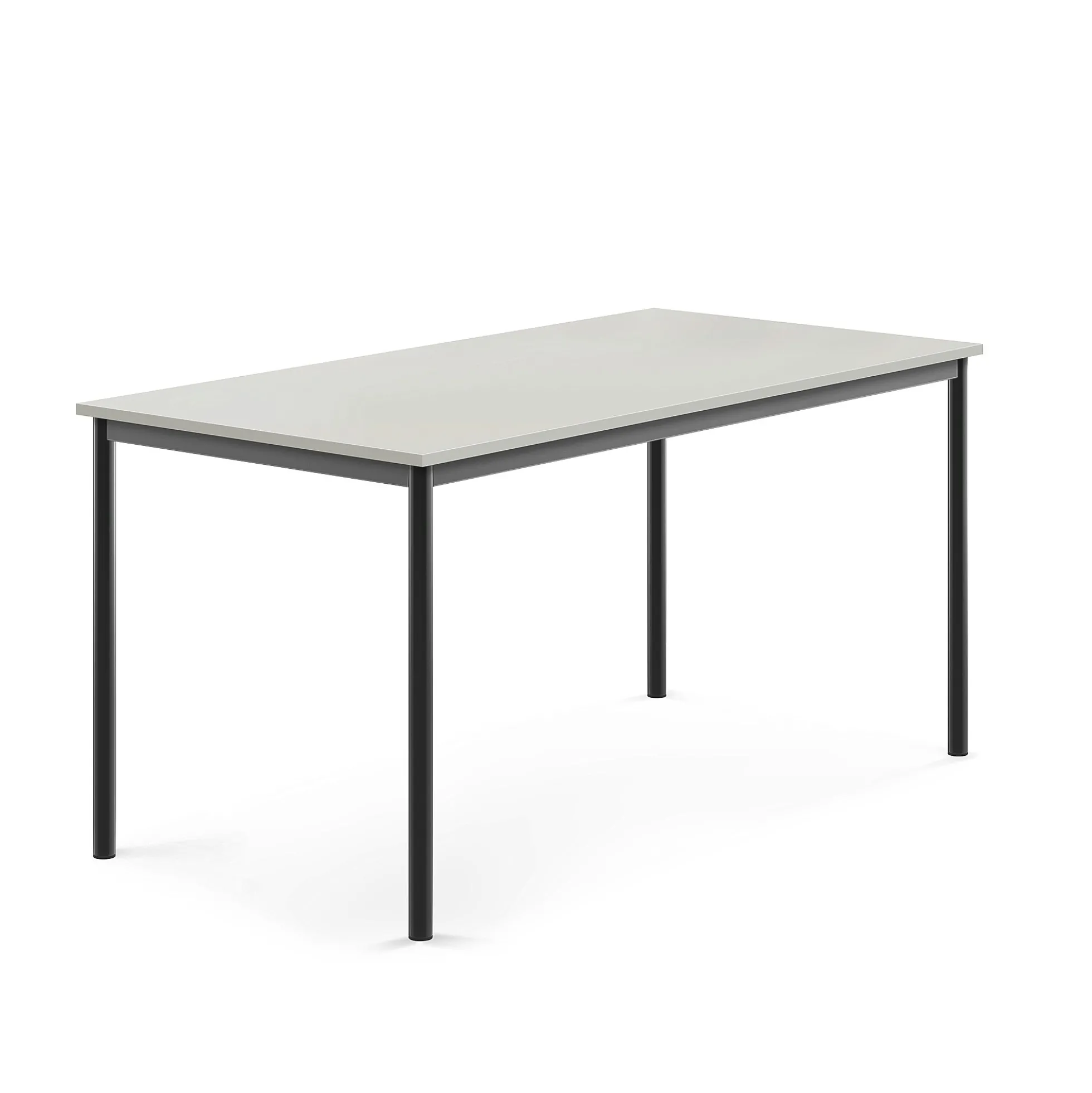 Pöytä BORÅS 1600x800x760 mm, harmaa laminaatti, antrasiitinharmaa