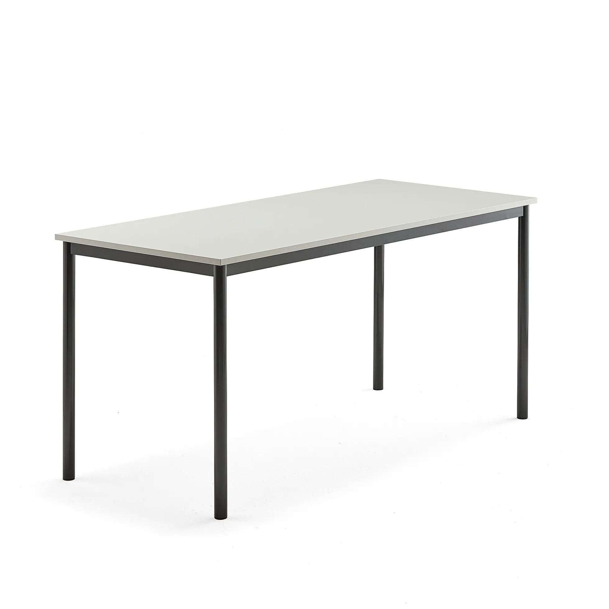 Pöytä BORÅS 1600x700x760 mm, harmaa laminaatti, antrasiitinharmaa