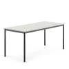 Pöytä BORÅS 1800x800x760 mm, harmaa laminaatti, antrasiitinharmaa