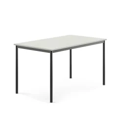 Pöytä BORÅS 1400x800x760 mm, harmaa laminaatti, antrasiitinharmaa