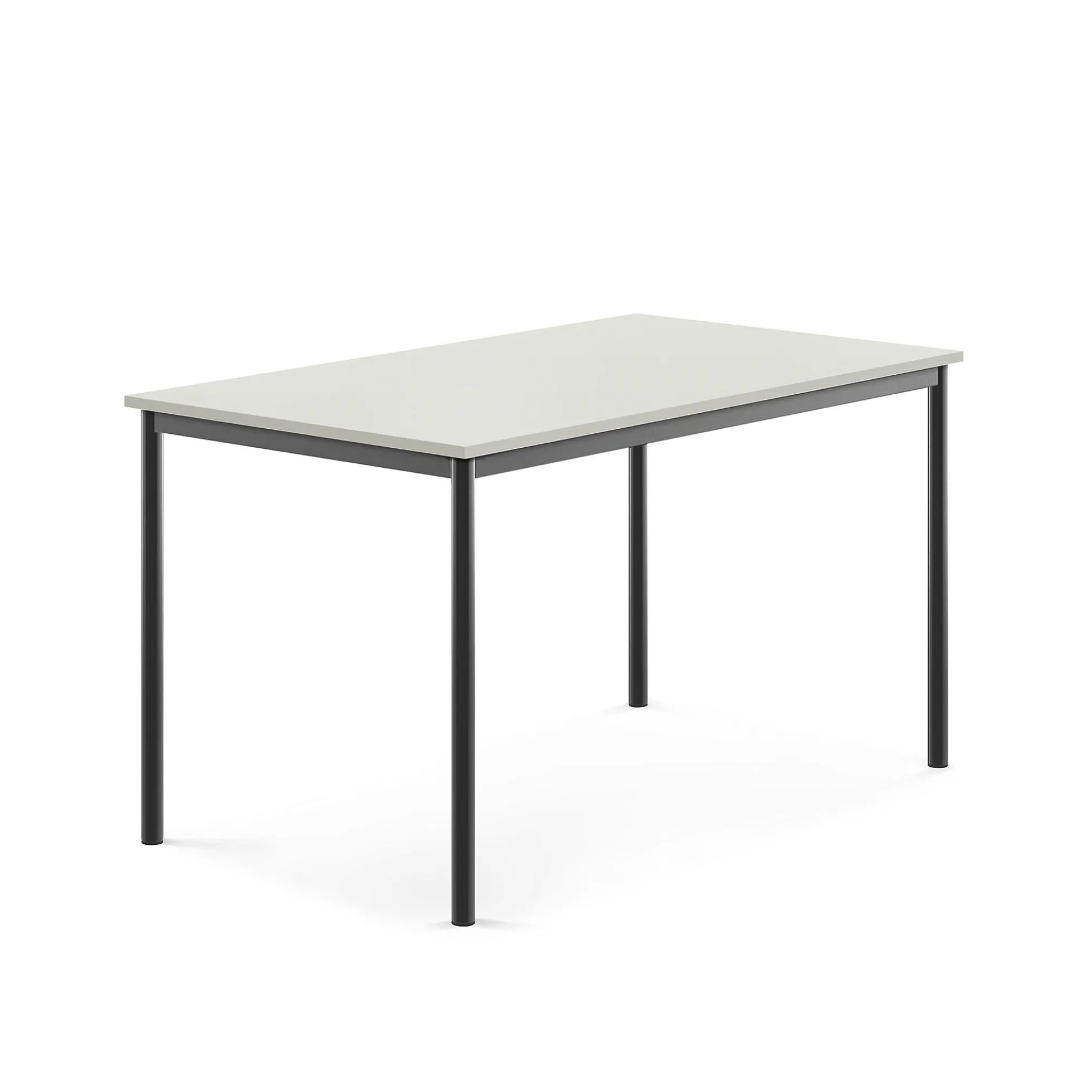Pöytä BORÅS 1400x800x760 mm, harmaa laminaatti, antrasiitinharmaa