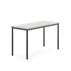 Pöytä BORÅS 1400x600x760 mm, harmaa laminaatti, antrasiitinharmaa