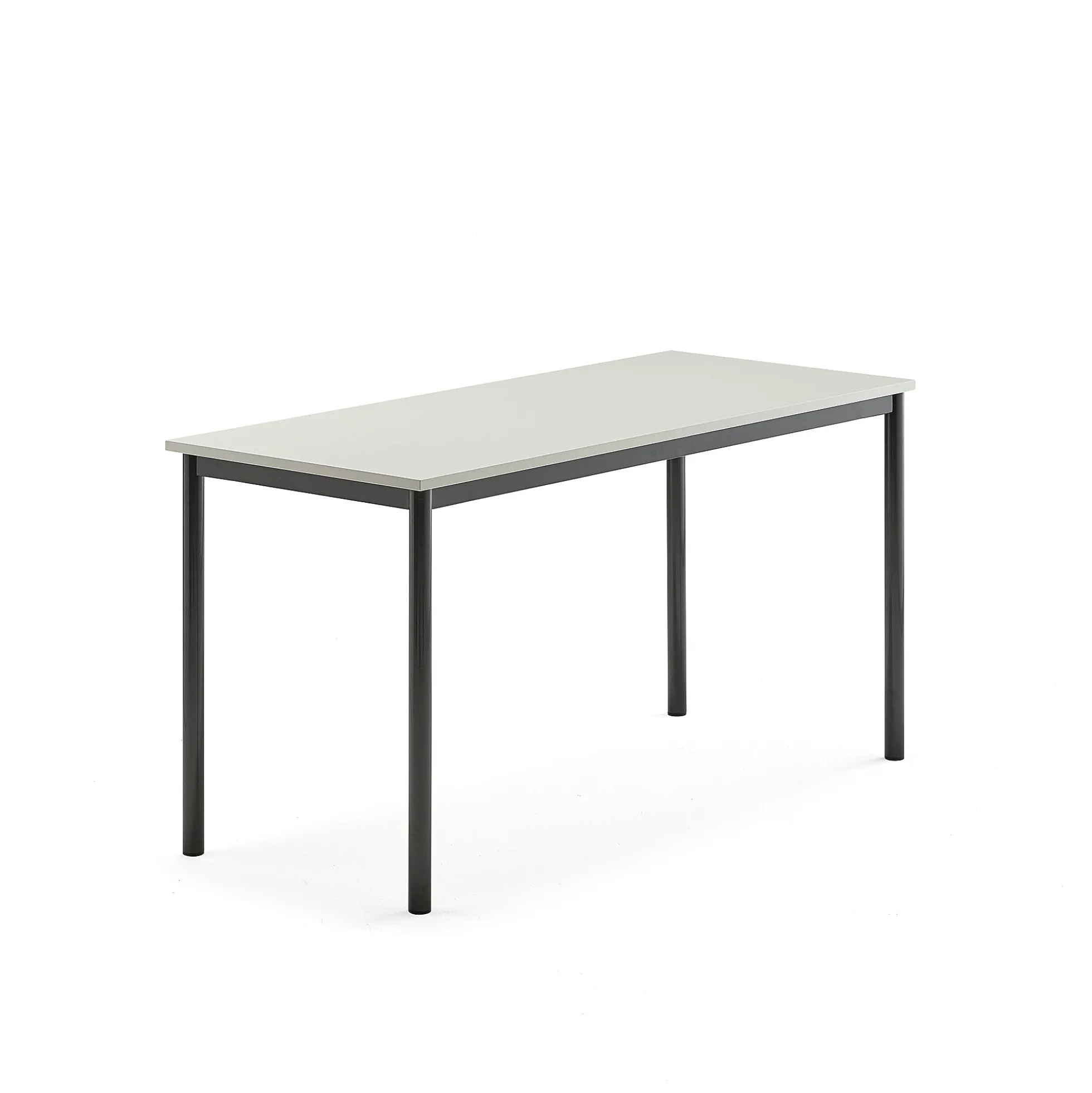Pöytä BORÅS 1400x600x720 mm, harmaa laminaatti, antrasiitinharmaa