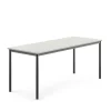 Pöytä BORÅS 1800x700x720 mm, harmaa laminaatti, antrasiitinharmaa