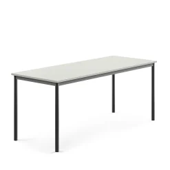 Pöytä BORÅS 1800x700x720 mm, harmaa laminaatti, antrasiitinharmaa