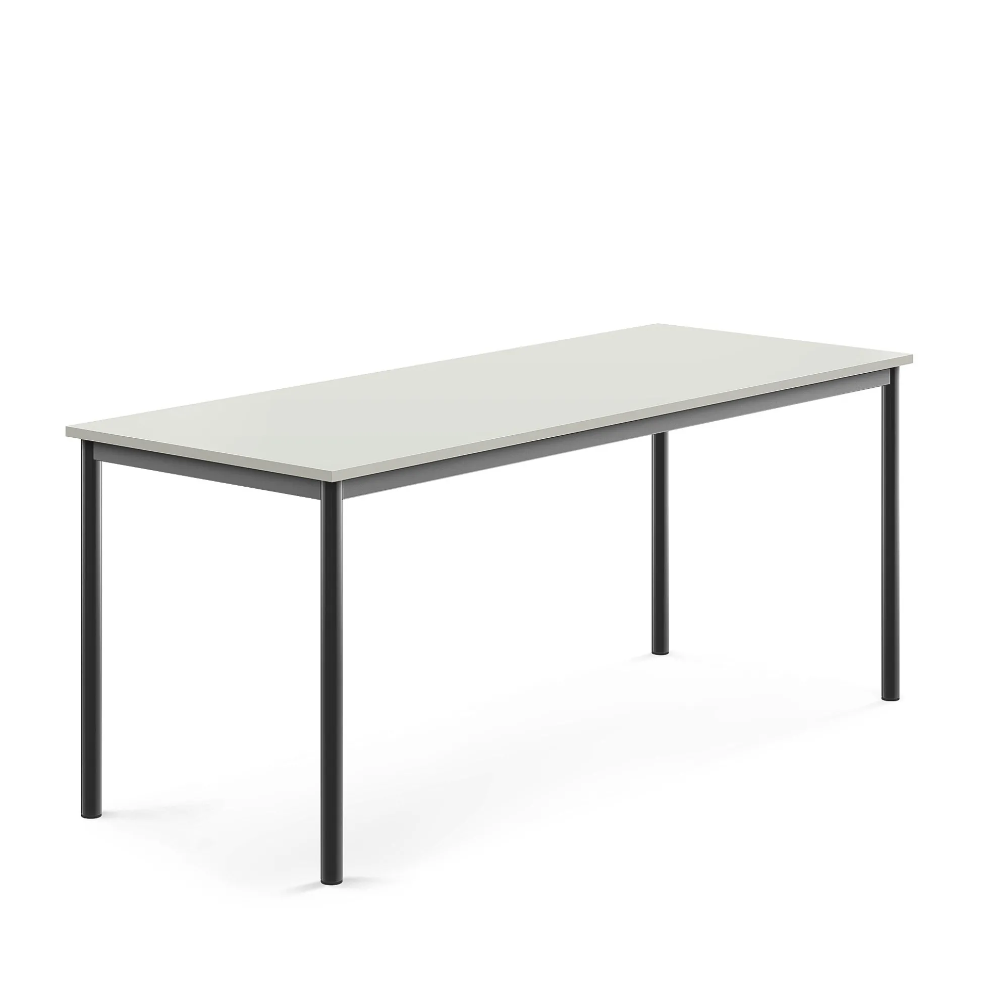 Pöytä BORÅS 1800x700x720 mm, harmaa laminaatti, antrasiitinharmaa