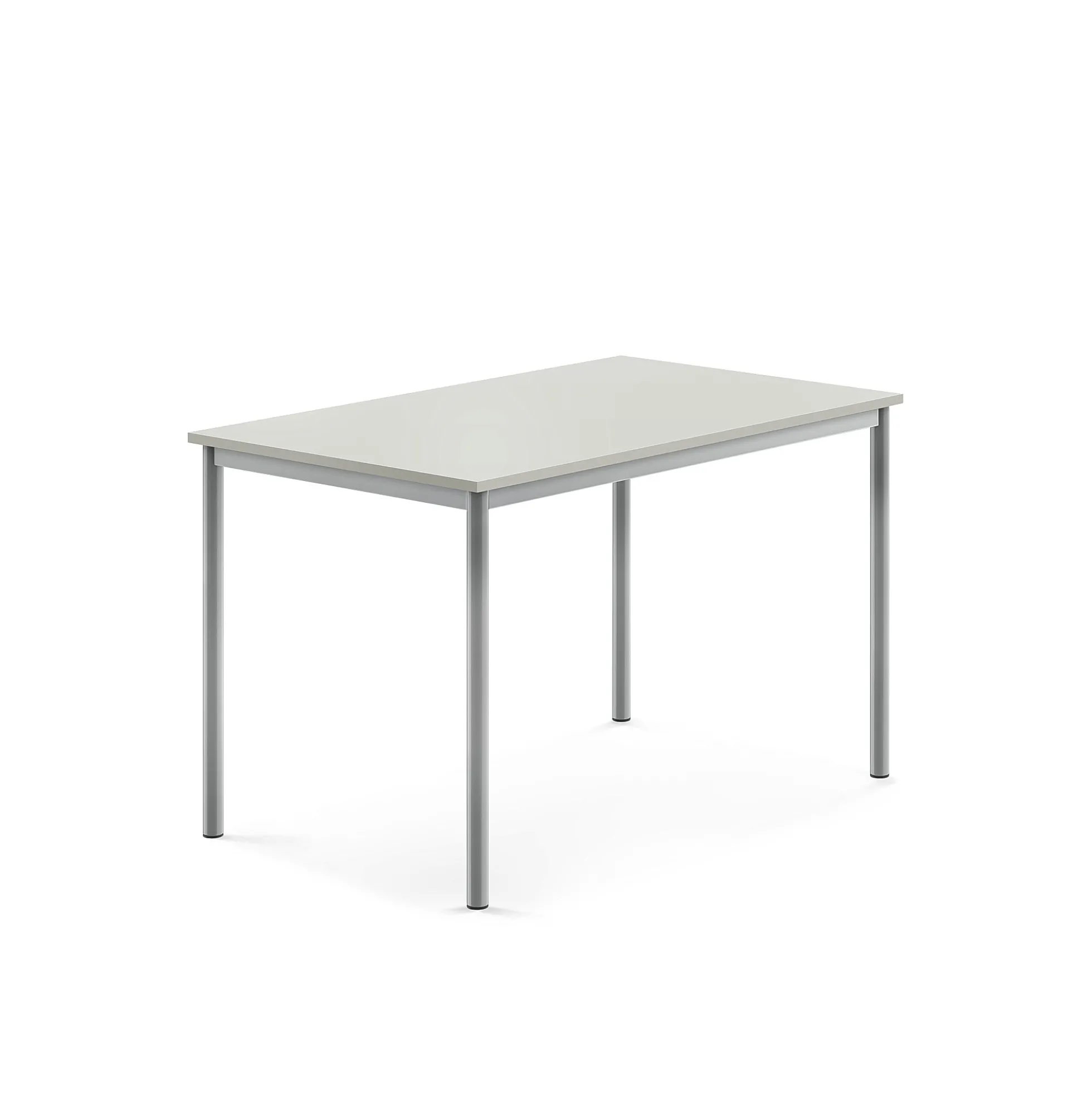 Pöytä BORÅS 1200x800x760 mm, harmaa laminaatti, hopeanharmaa