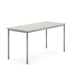 Pöytä BORÅS 1600x700x760 mm, harmaa laminaatti, hopeanharmaa