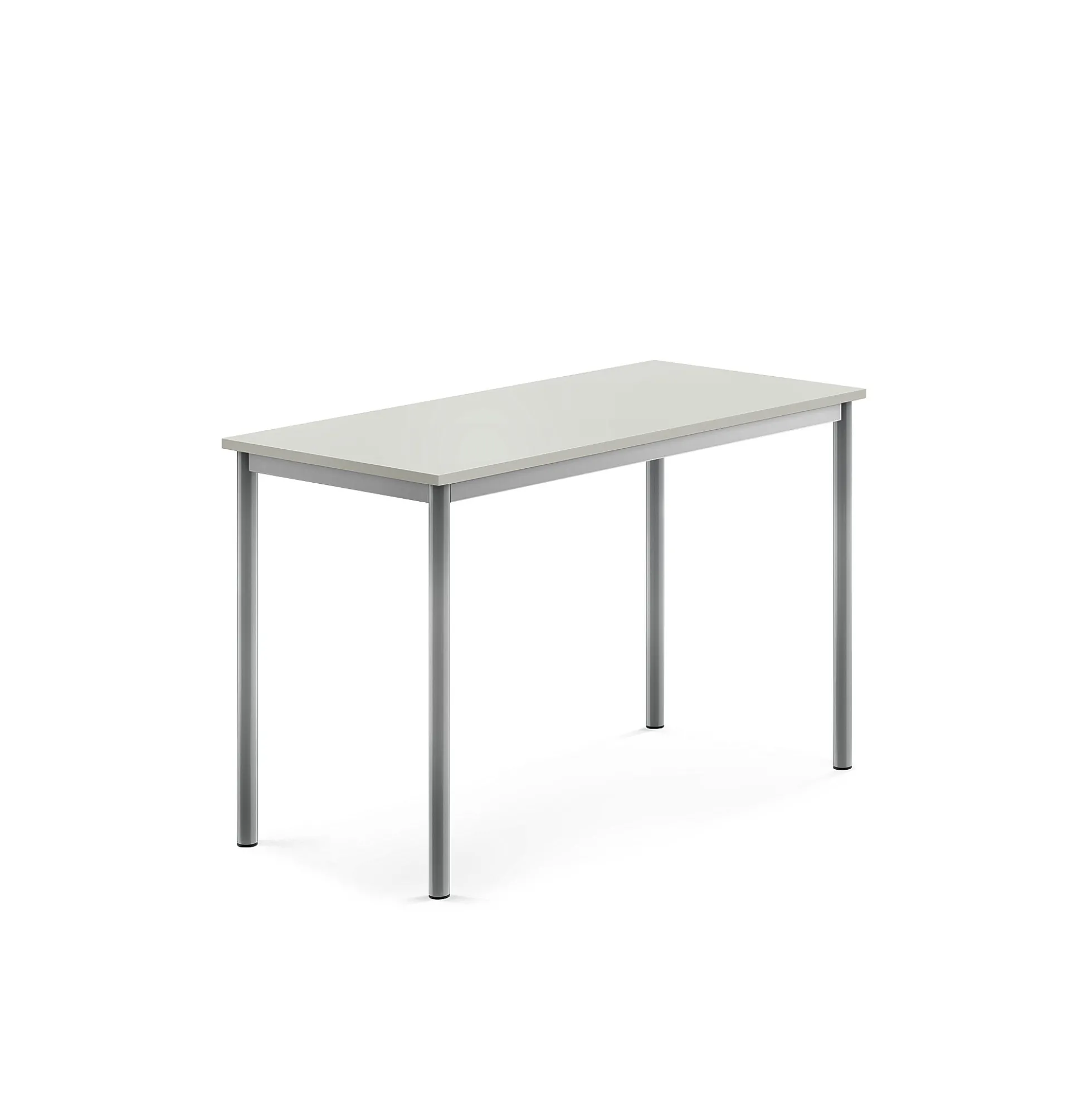 Pöytä BORÅS 1200x600x760 mm, harmaa laminaatti, hopeanharmaa