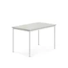 Pöytä BORÅS 1200x800x760 mm, harmaa laminaatti, valkoinen