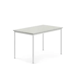 Pöytä BORÅS 1200x800x760 mm, harmaa laminaatti, valkoinen